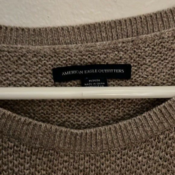 AEO Brown Fitted Knit Sweater - Picture 2 of 4
